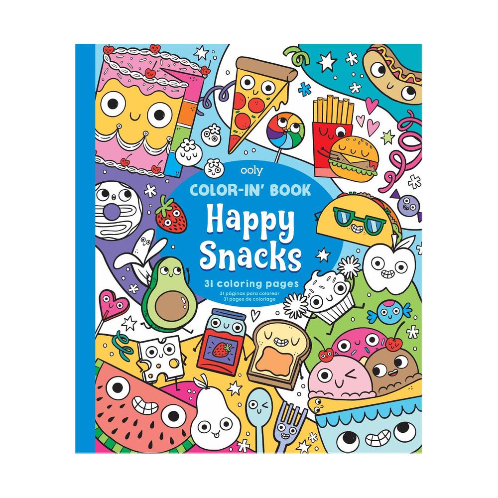 كتاب Color-In Book: Happy Snacks