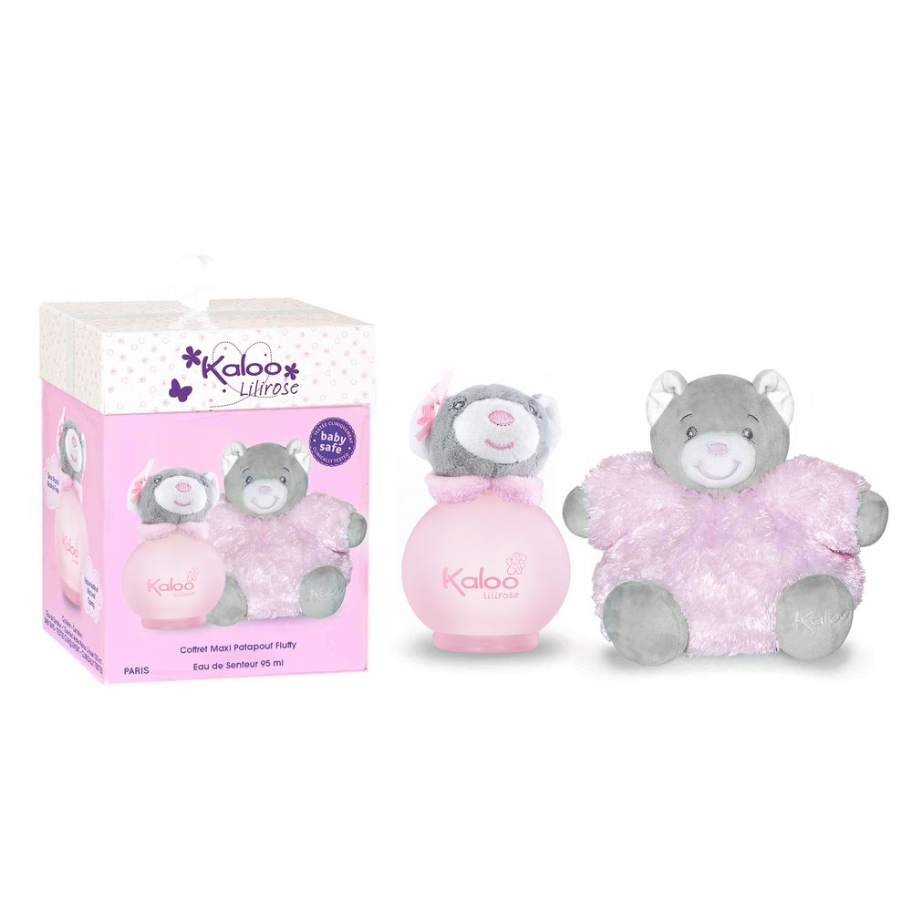 Kaloo - Lilirose Baby Perfume & Bear Plush Toy Gift Set - 95 ml