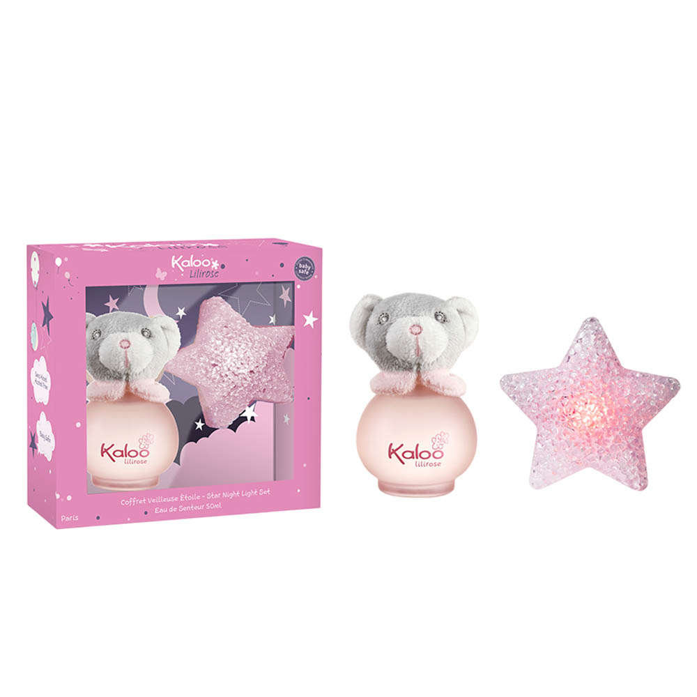 Kaloo - Alcohol-Free Baby Perfume - 95 ml With Star Night Light Gift Set - Lilirose