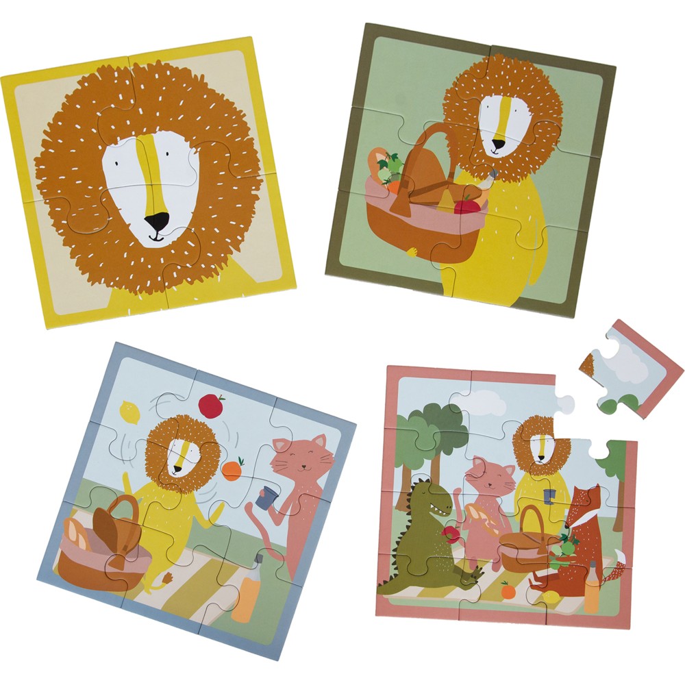 Trixie - Puzzle Box - Animal Picnic - 31 Pc Set