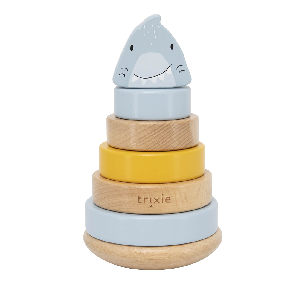 Trixie Wooden Stacking Toy - Mr. Shark