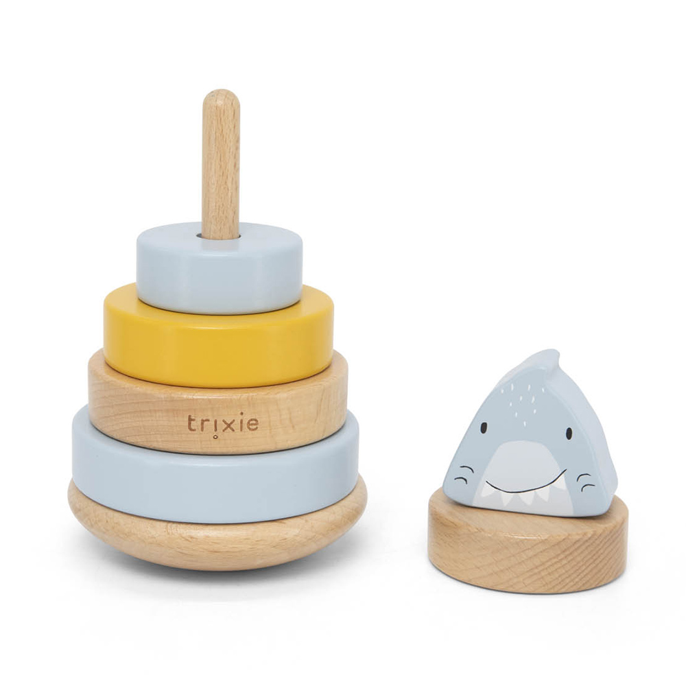 Trixie Wooden Stacking Toy - Mr. Shark