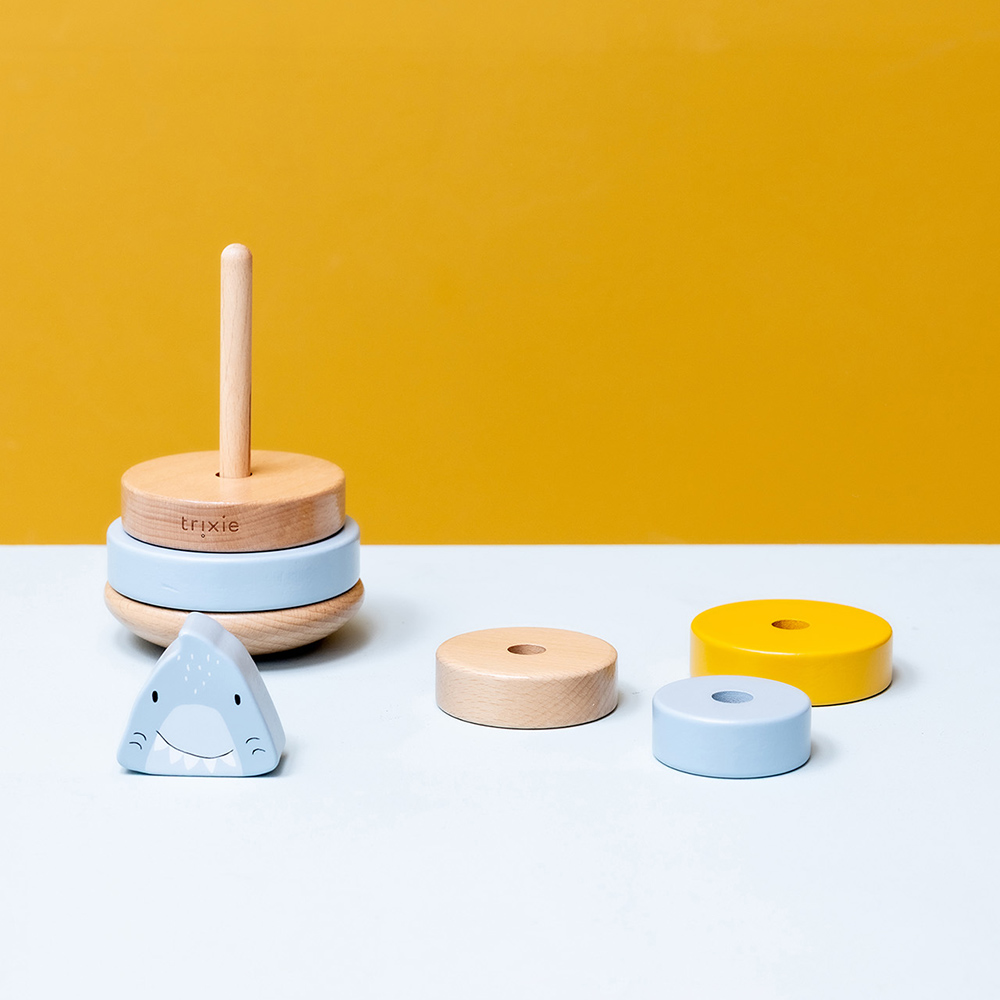Trixie Wooden Stacking Toy - Mr. Shark