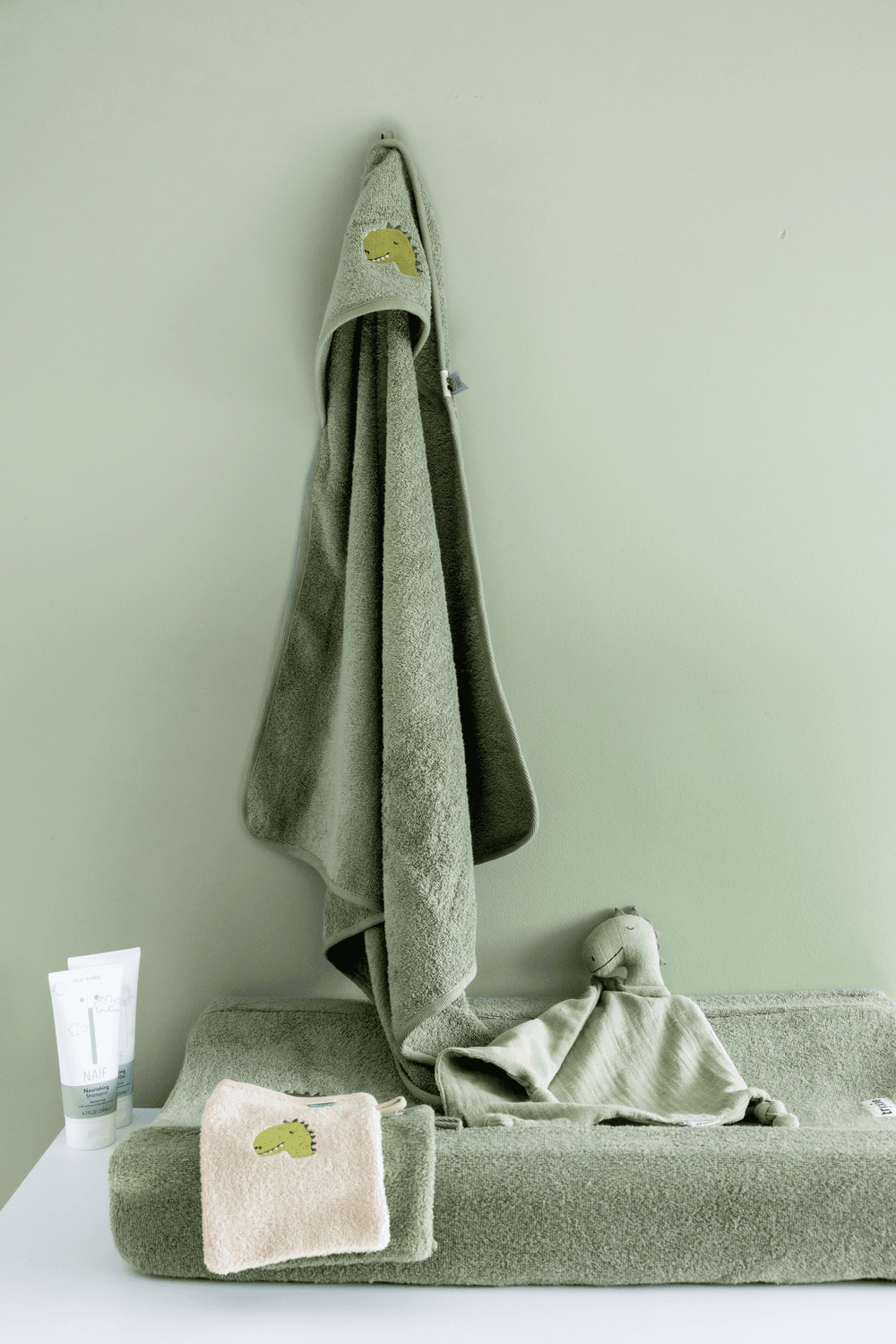 Trixie - Mr. Dino Bliss Sage Comforter - Green