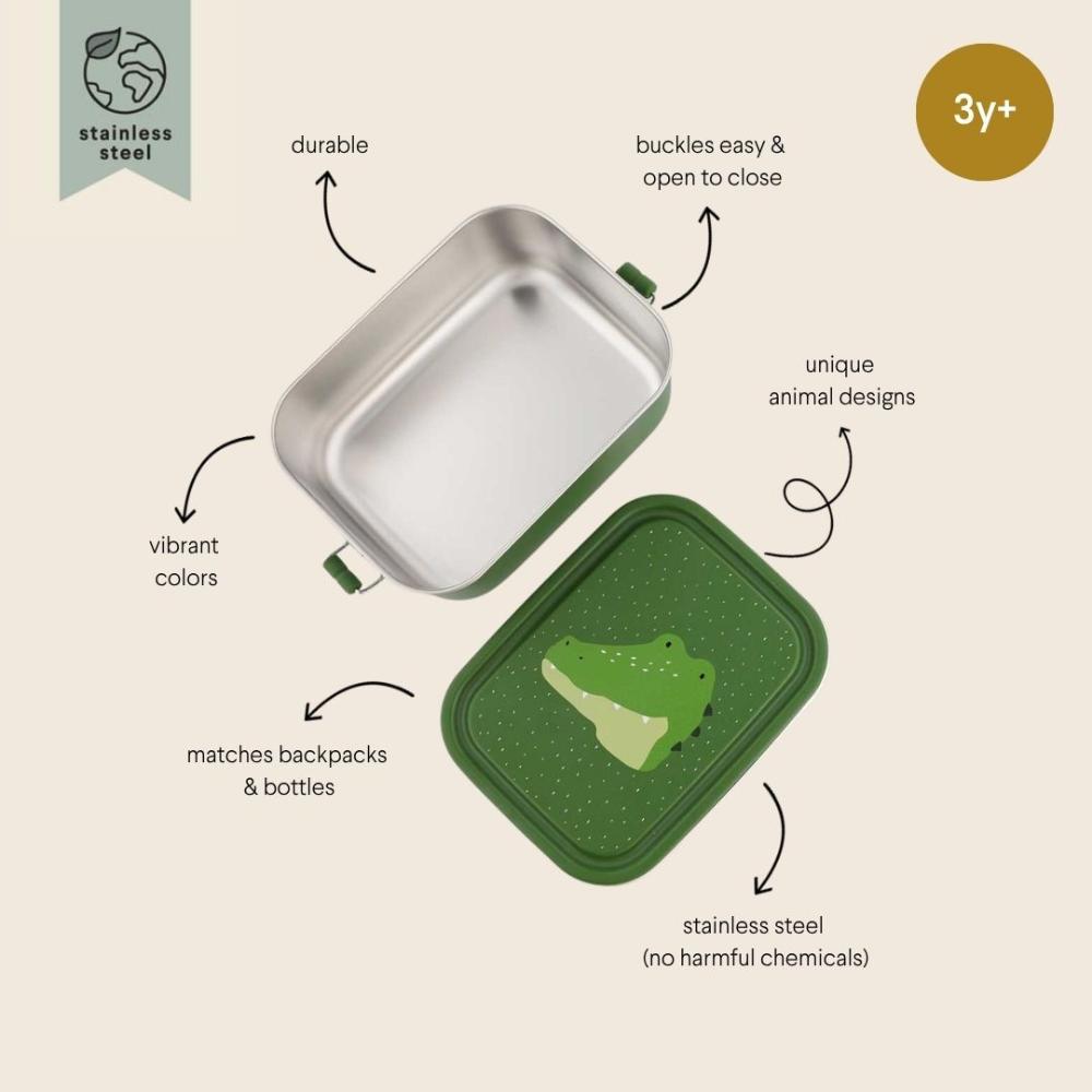 Trixie - Stainless Steel Lunch Box - Small - Mr. Alligator