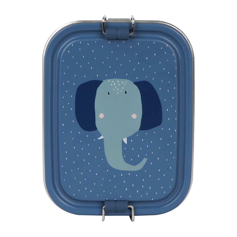 Trixie - Lunch Box - Blue - Mrs. Elephant - Small