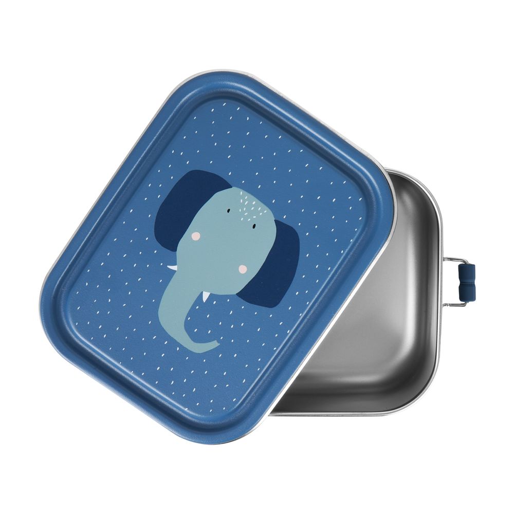 Trixie - Lunch Box - Blue - Mrs. Elephant - Small