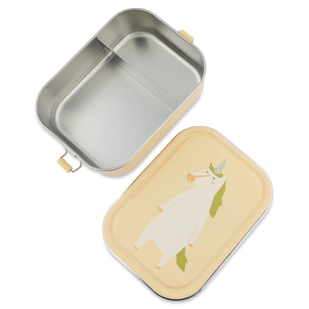 Trixie - Stainless Steel Lunch Box Large - 2 - Compartment - Mrs. Unicorn
