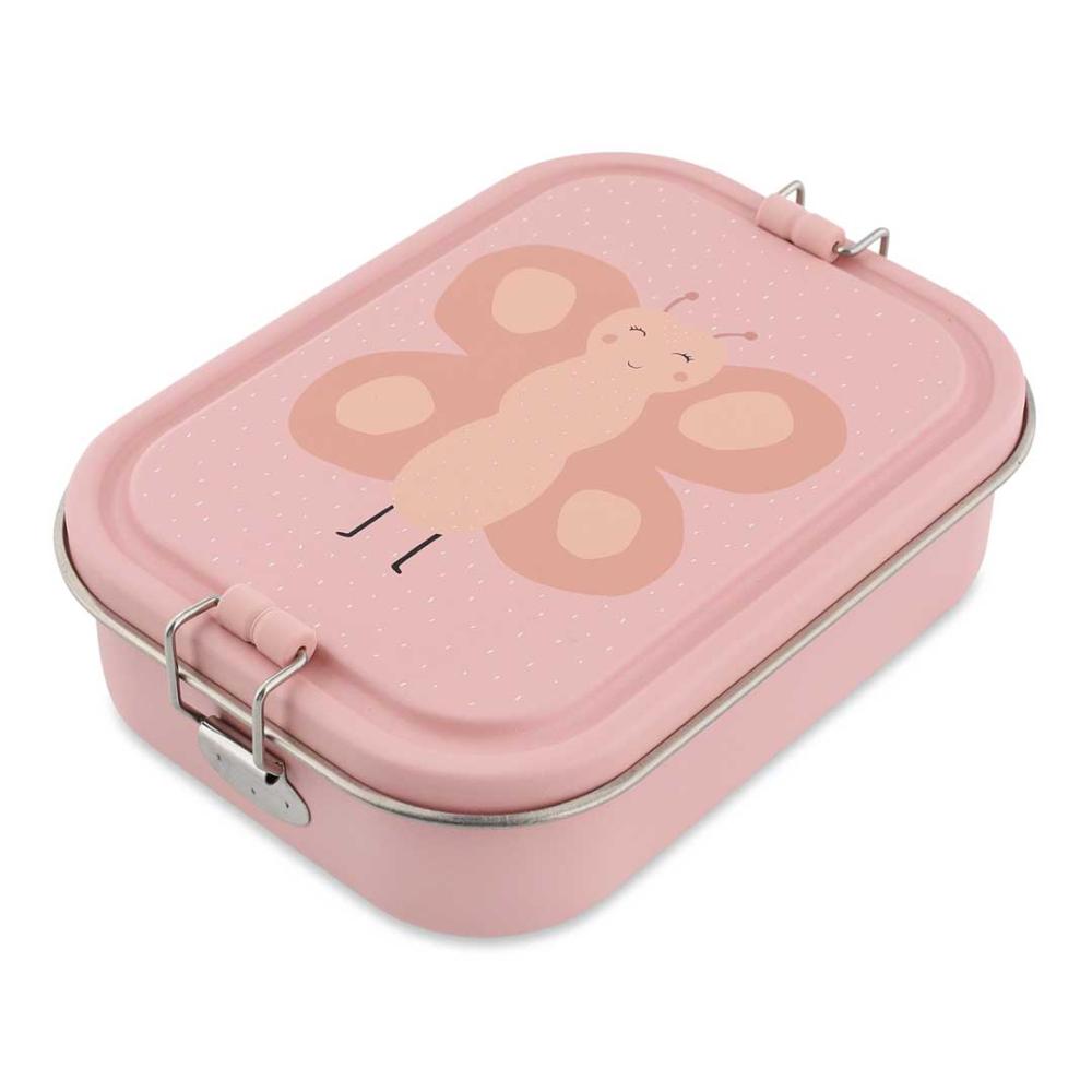 Trixie - Stainless Steel Lunch Box Large - 2 - Compartment - Mrs. Butterfly