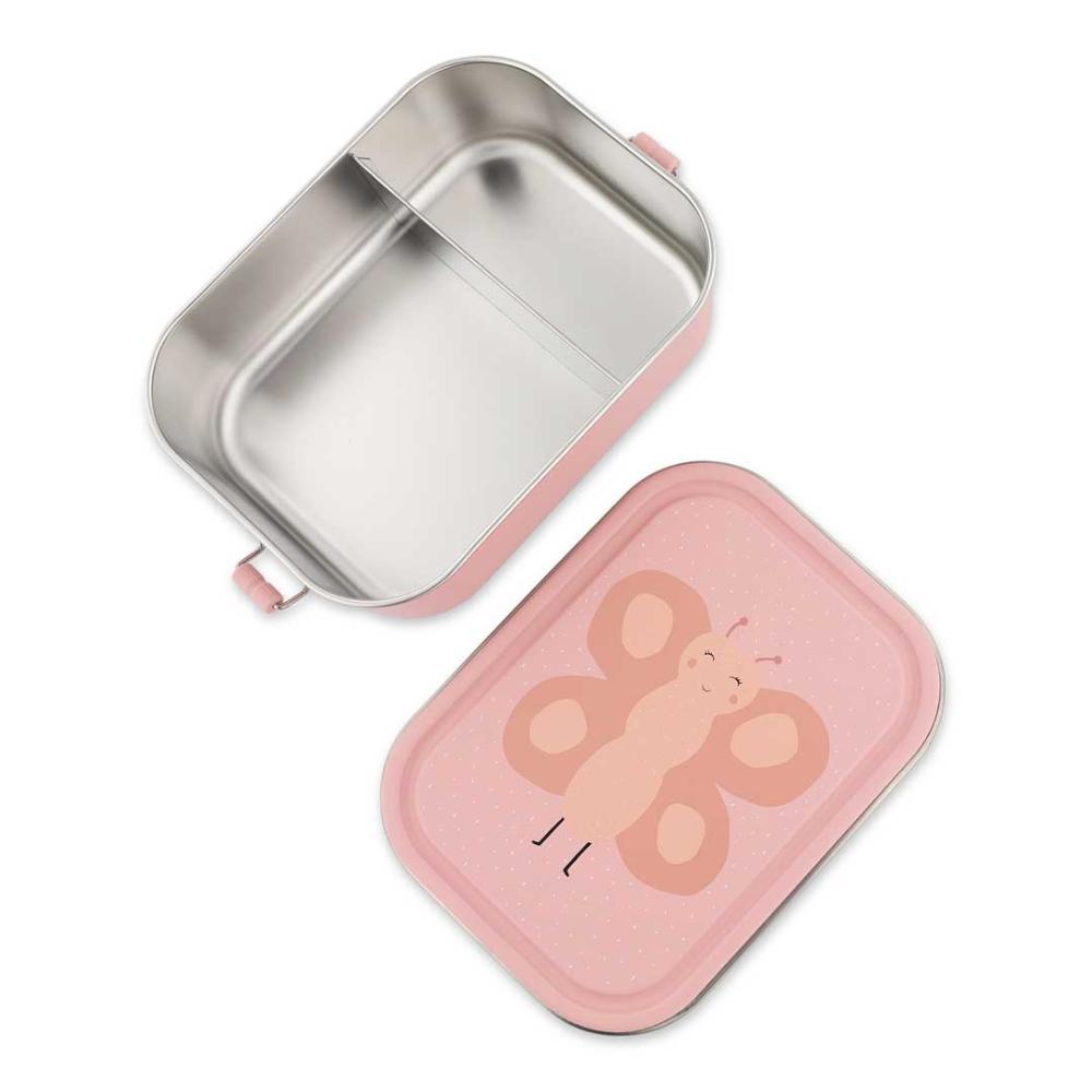 Trixie - Stainless Steel Lunch Box Large - 2 - Compartment - Mrs. Butterfly