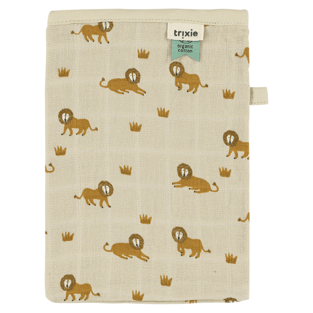 Trixie - Muslin Washcloth Set - Lively Lion - 3 Pcs