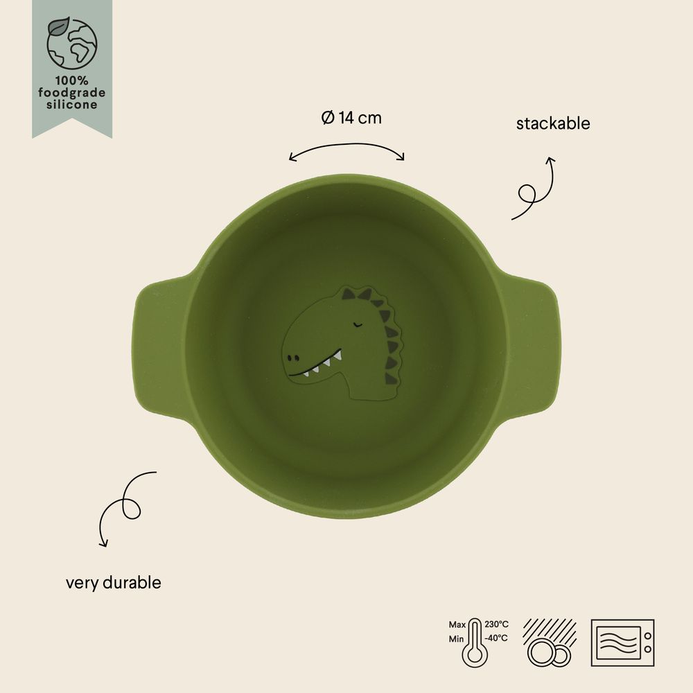 Trixie Silicone Bowl - Mr. Dino