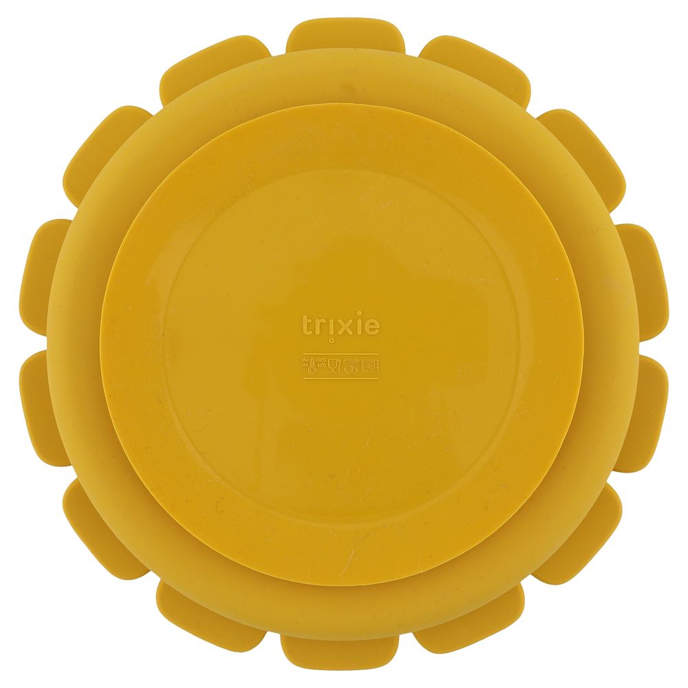 Trixie Silicone Divided Plate WithSuction - Mr. Lion