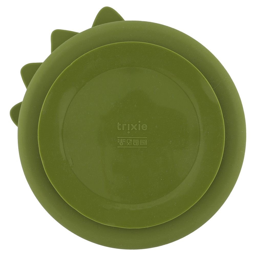 Trixie Silicone Divided Plate WithSuction - Mr. Dino