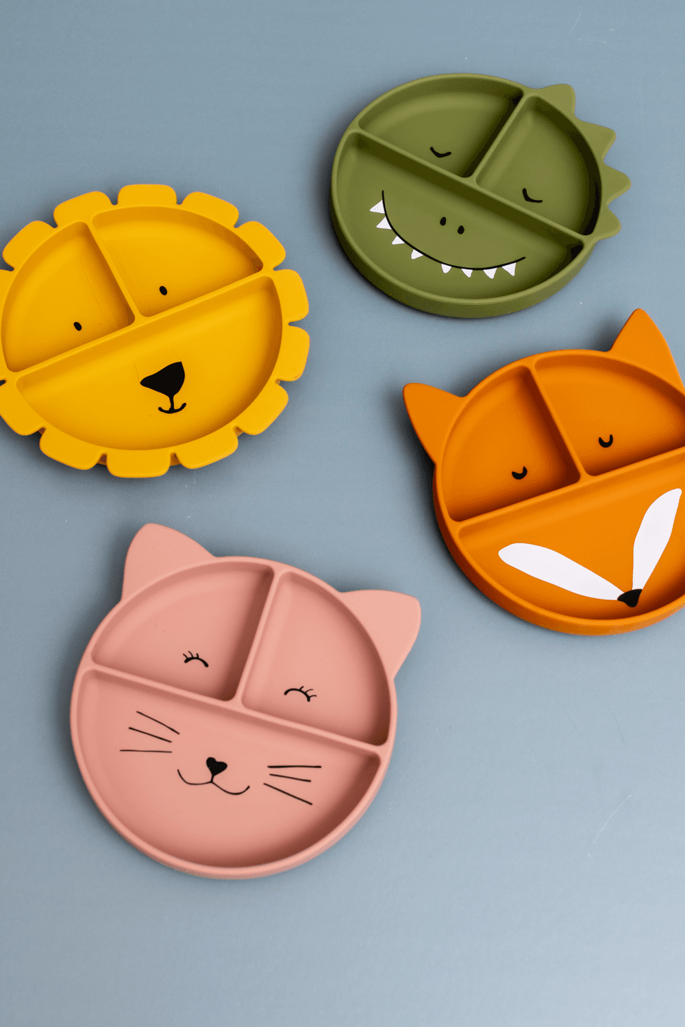 Trixie Silicone Divided Plate WithSuction - Mr. Fox