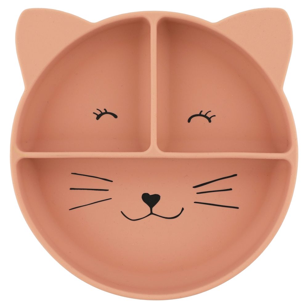 Trixie Silicone Divided Plate WithSuction - Mrs. Cat
