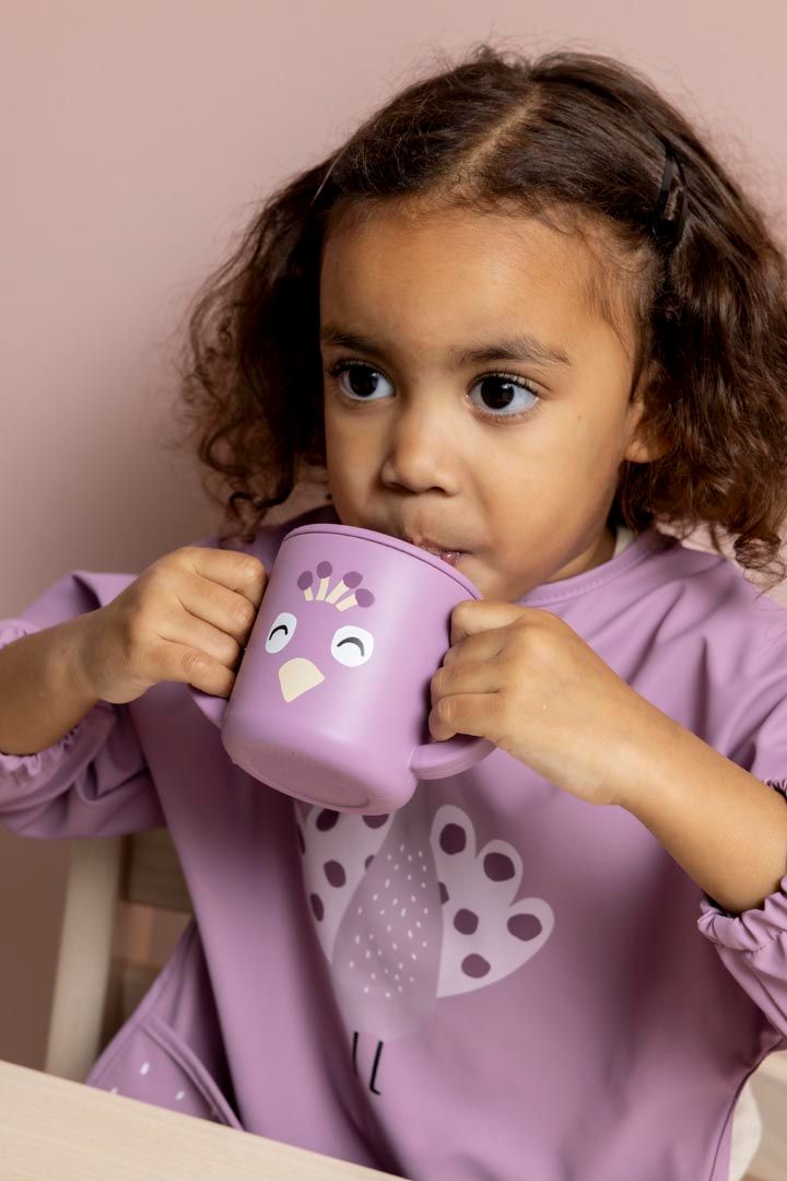 Trixie - Silicone Sippy Cup With Handle - Mrs. Peacock - 200 ml