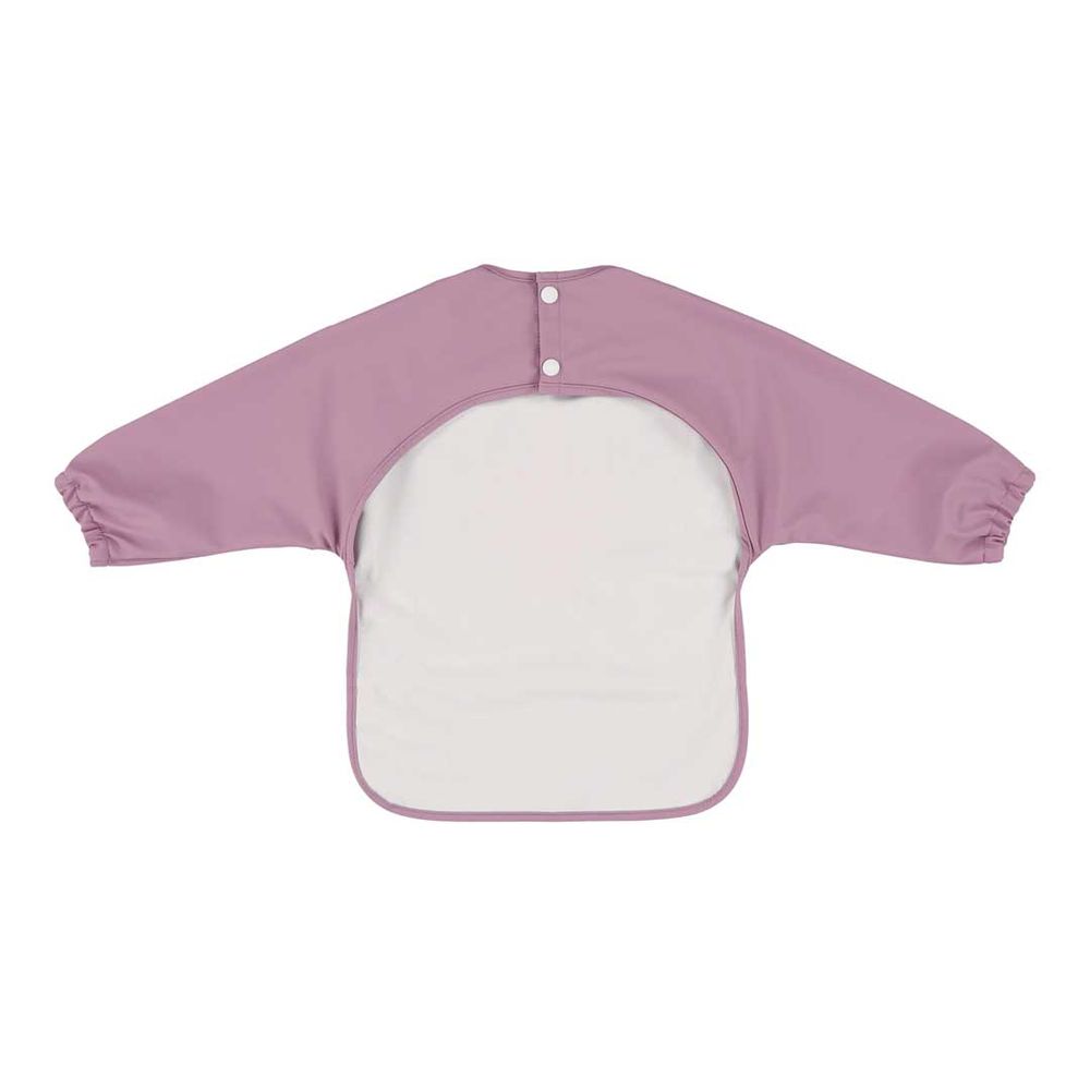 Trixie - Baby's Waterproof Long Sleeves Bib With Pocket - Mrs. Peacock