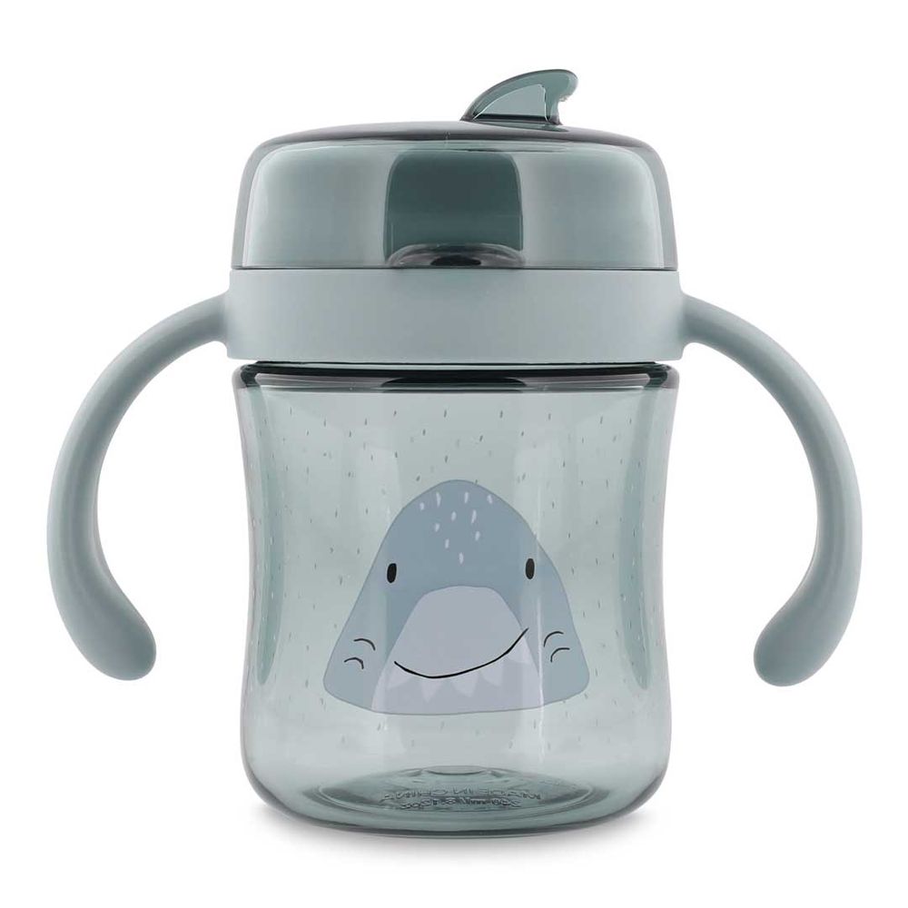 Trixie - 360 Degree Cup With Handles - Mr. Shark - 240 ml