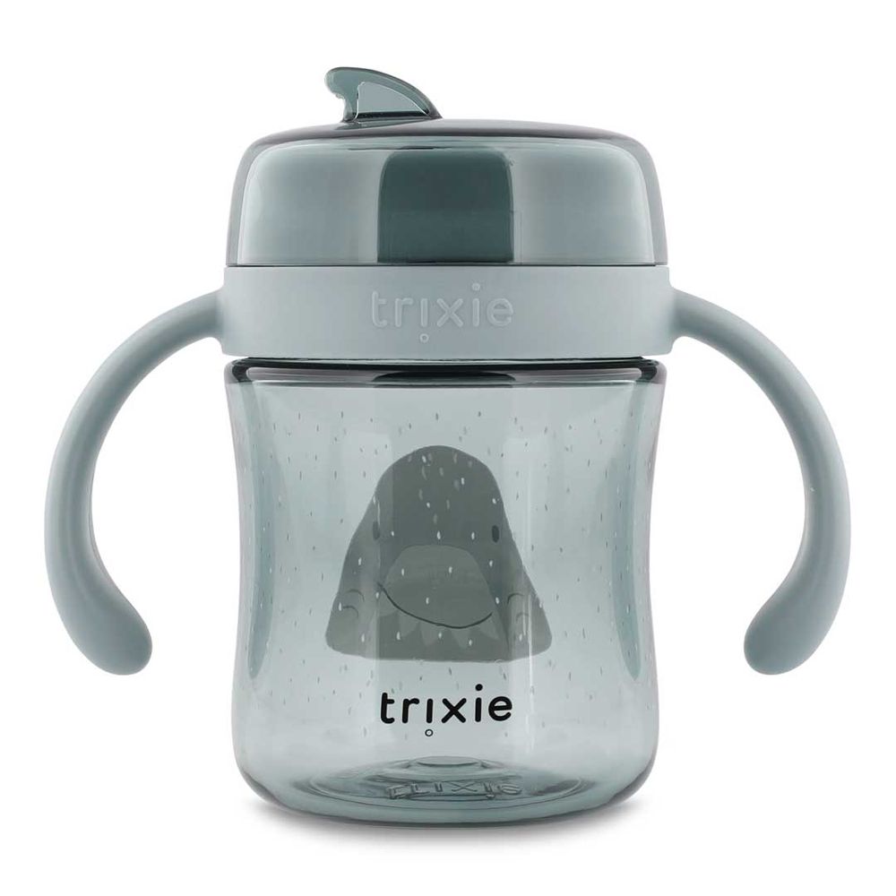 Trixie - 360 Degree Cup With Handles - Mr. Shark - 240 ml