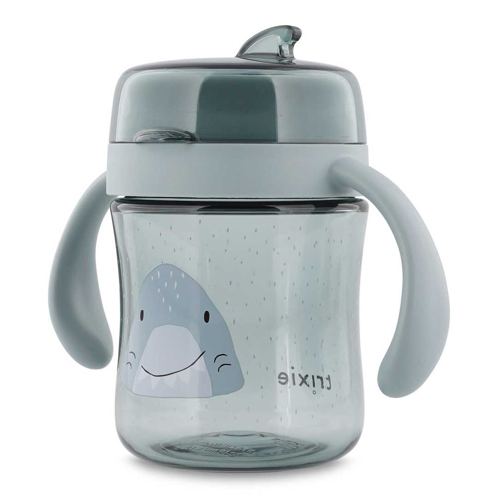 Trixie - 360 Degree Cup With Handles - Mr. Shark - 240 ml