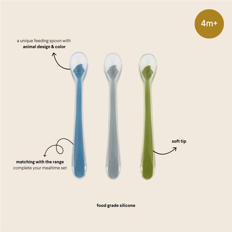 Trixie - Feeding Spoon Set - Mr. Shark - 3 Pcs