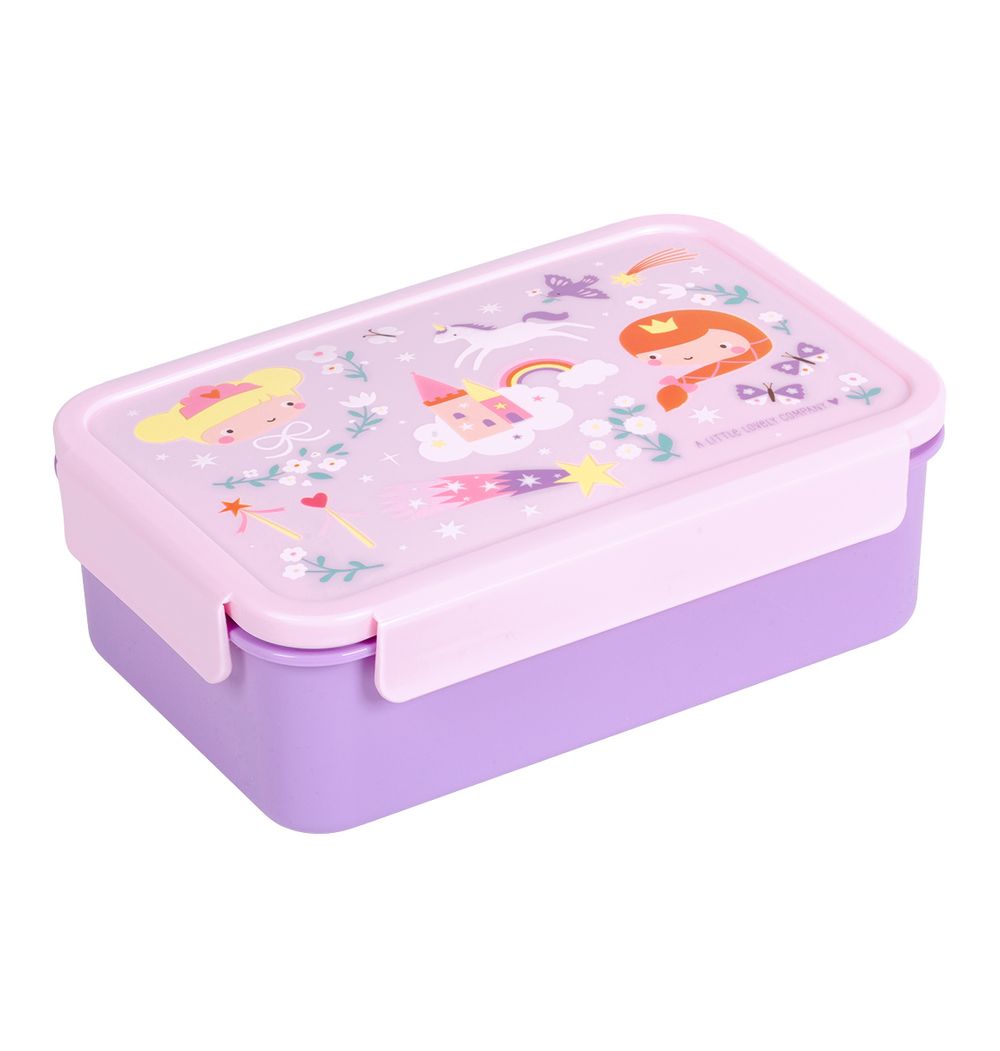 A Little Lovely Company - 3 Compartment Bento Lunch Box - Princesses