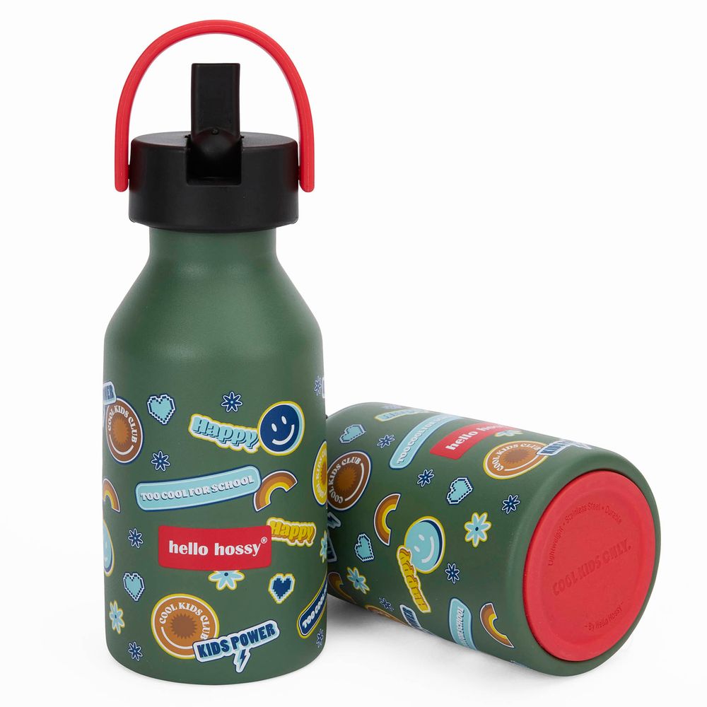 Hello Hossy - Stainless Steel Water Bottle - Smiley - 350ml
