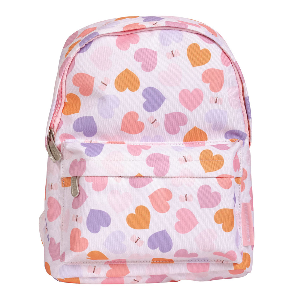 A Little Lovely Company - Kids Little Backpack - Hearts - 11.8-Inch