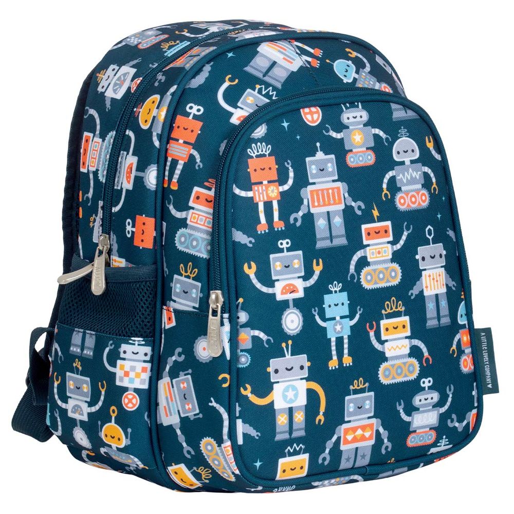 A Little Lovely Company - Kids Backpack - Robots - 12.6-Inch