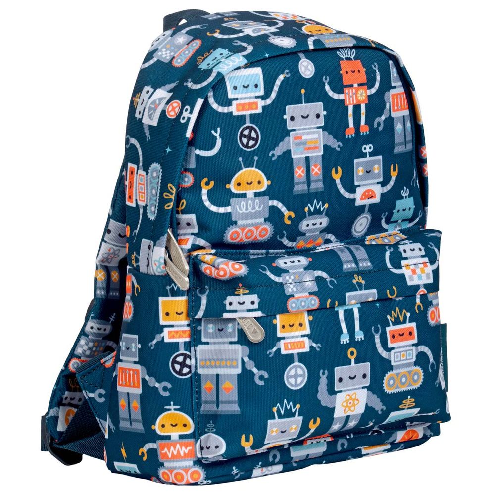 A Little Lovely Company - Kids Little Backpack - Robots - 11.8-Inch