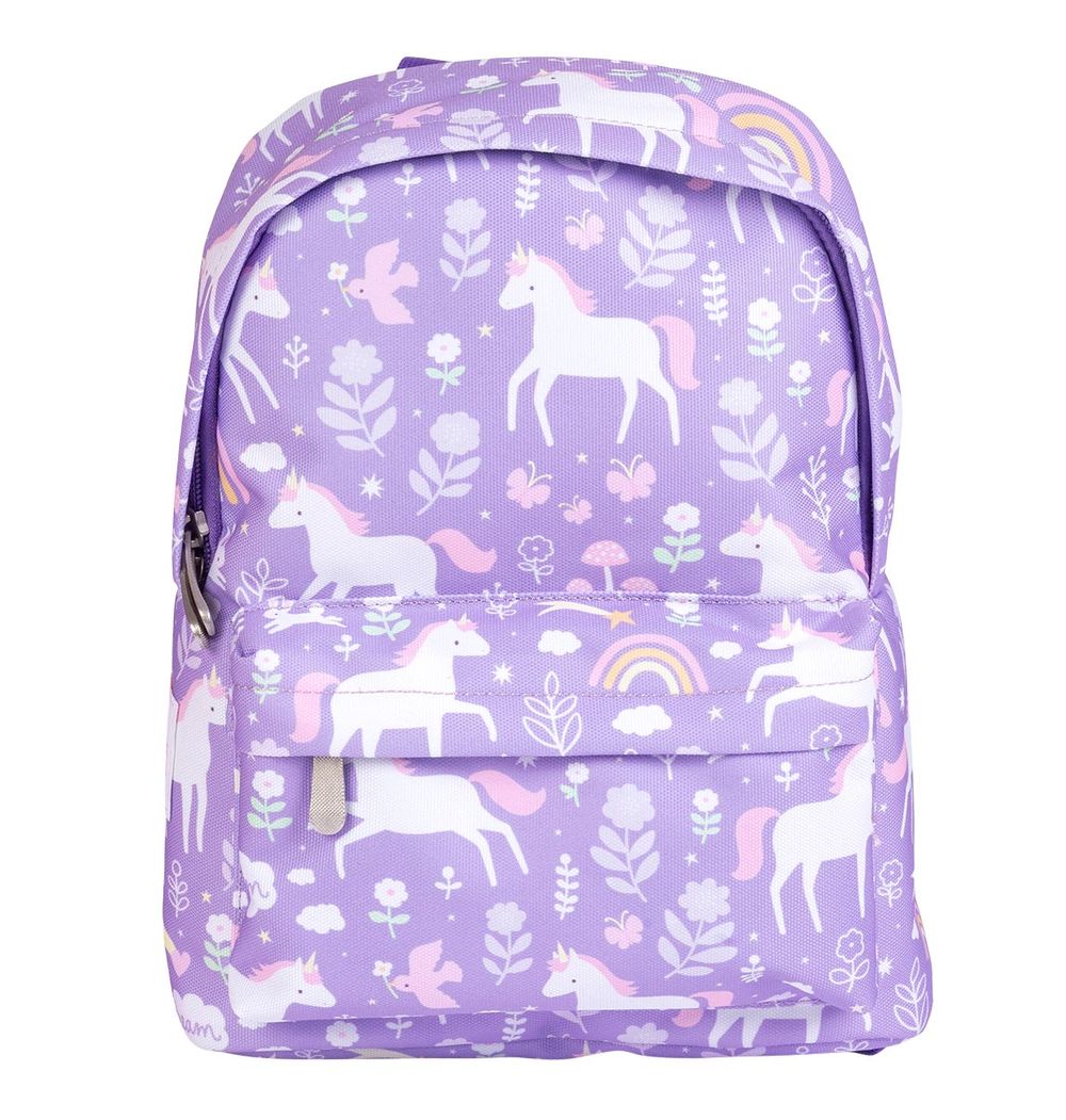 A Little Lovely Company - Little Backpack - Unicorn Dreams - 11.8-Inch/30cm