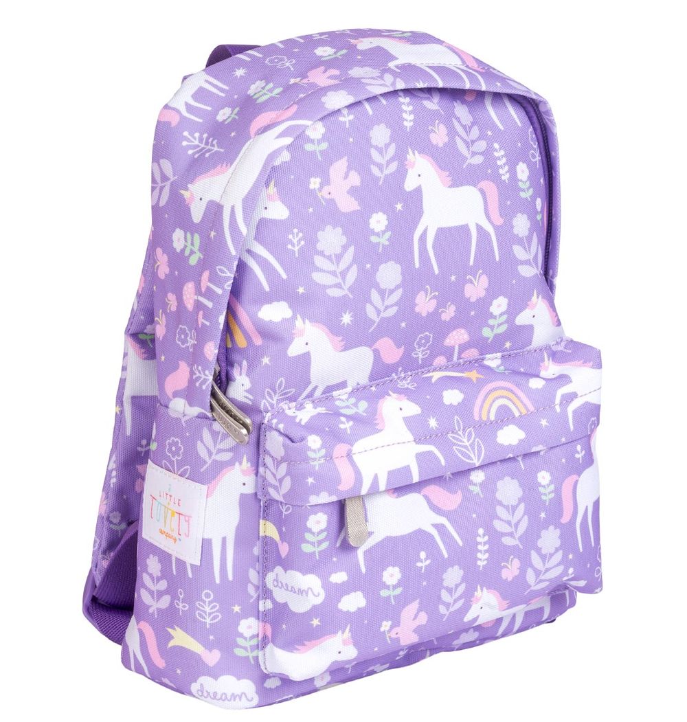 A Little Lovely Company - Little Backpack - Unicorn Dreams - 11.8-Inch/30cm
