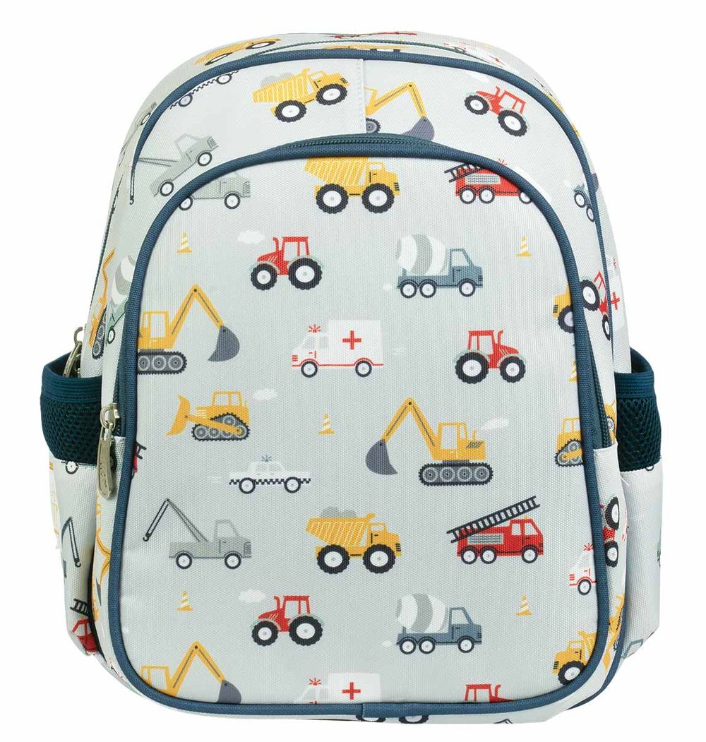 A Little Lovely Company - Kids Backpack - Vehicles - 12.5-Inch/32cm