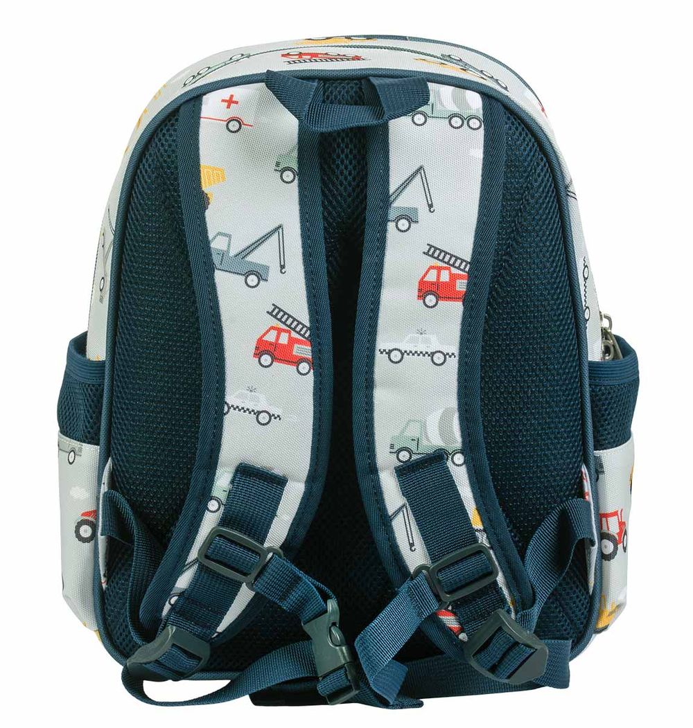 A Little Lovely Company - Kids Backpack - Vehicles - 12.5-Inch/32cm
