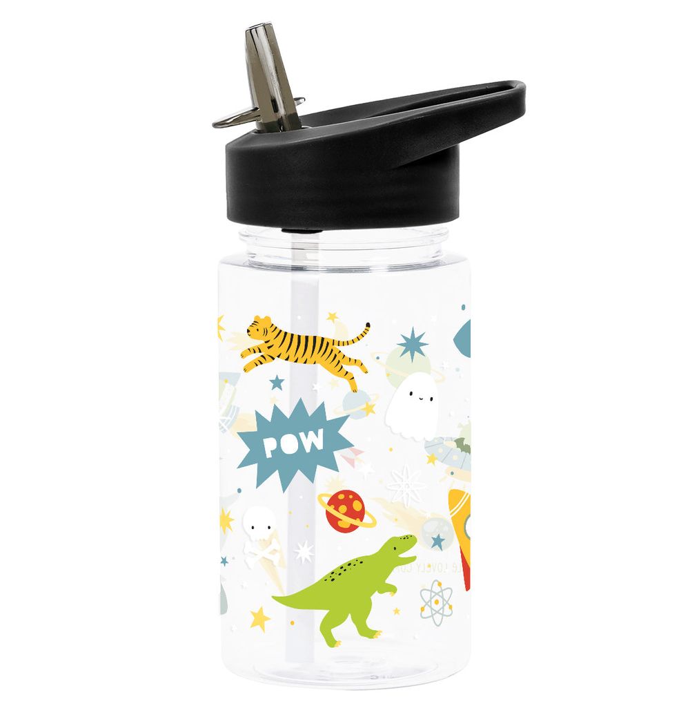 A Little Lovely Company - Kids' Water Bottle - Galaxy - 450ml
