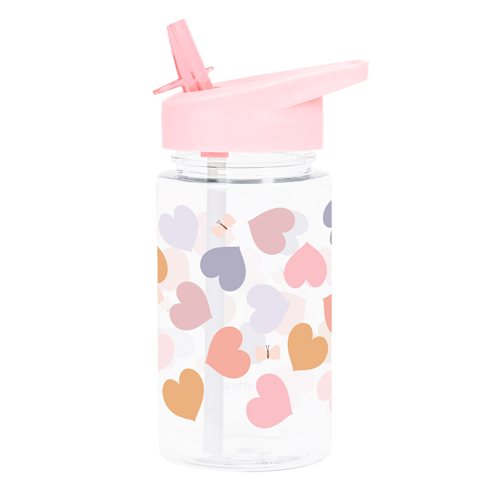 A Little Lovely Company - Tritan Water Bottle - Hearts - 450 ml