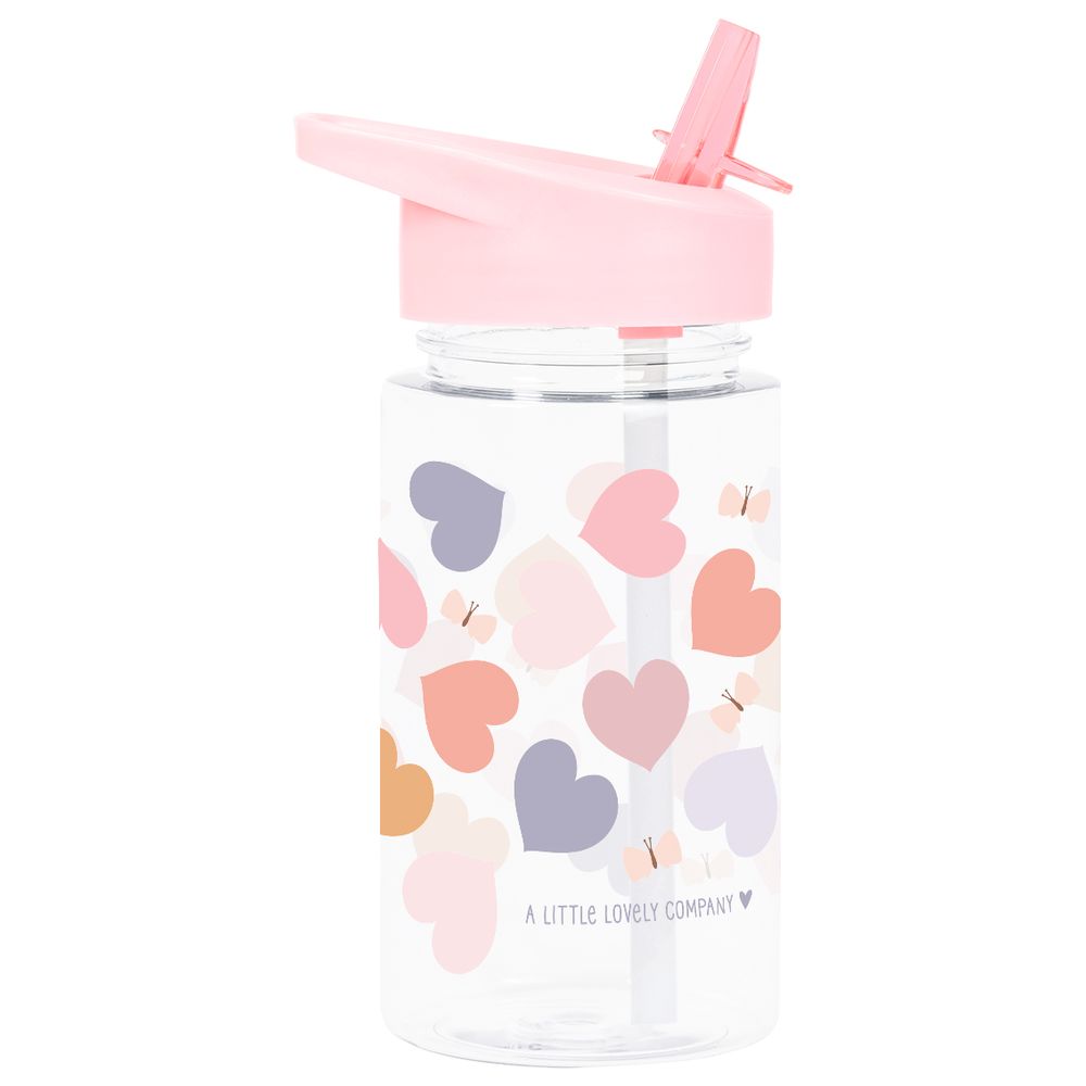 A Little Lovely Company - Tritan Water Bottle - Hearts - 450 ml