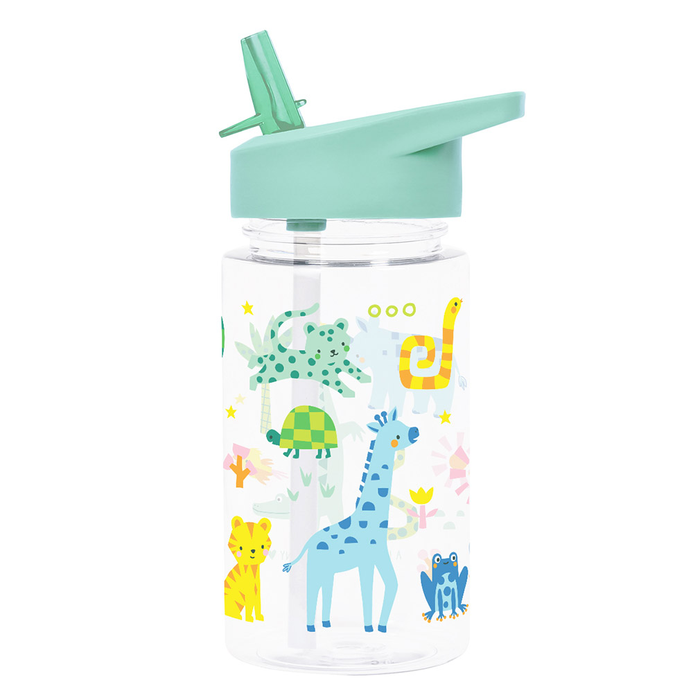 A Little Lovely Company - Tritan Water Bottle - Jungle - 450 ml