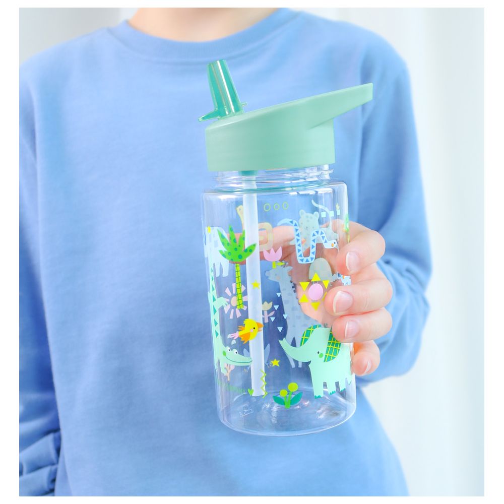 A Little Lovely Company - Tritan Water Bottle - Jungle - 450 ml