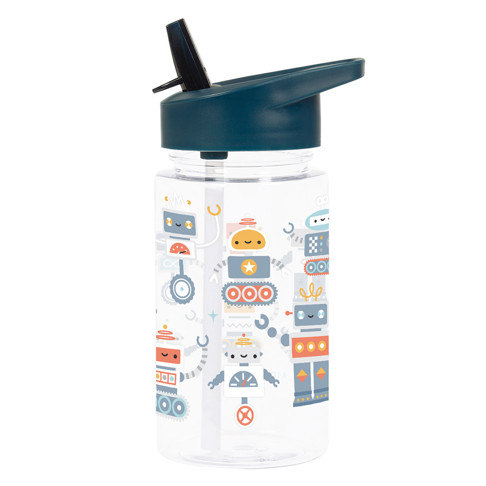 A Little Lovely Company - Tritan Water Bottle - Robots - 450 ml