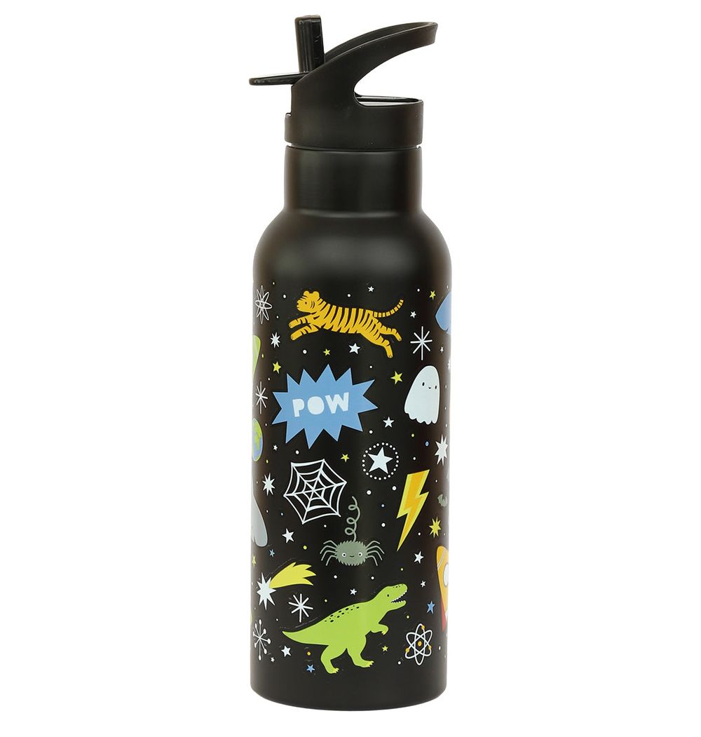 A Little Lovely Company - Stainless Steel Water Bottle - Galaxy - 500ml