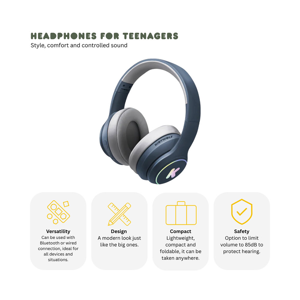 Kidywolf - Kids K-Ears Bluetooth Headphones