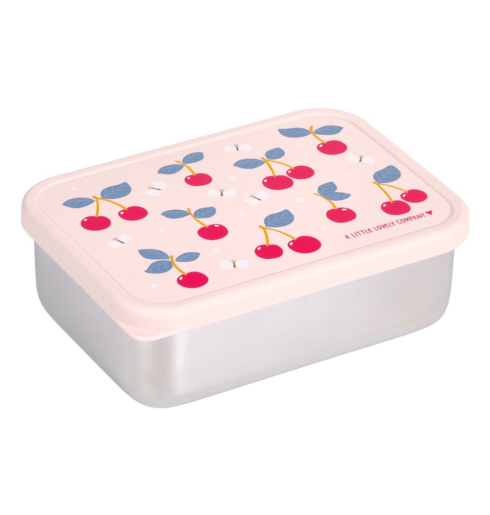 A Little Lovely Company - Stainless Steel Lunch Box - Cherries