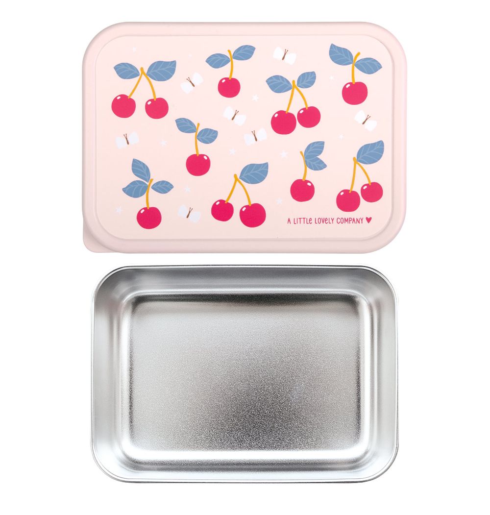 A Little Lovely Company - Stainless Steel Lunch Box - Cherries