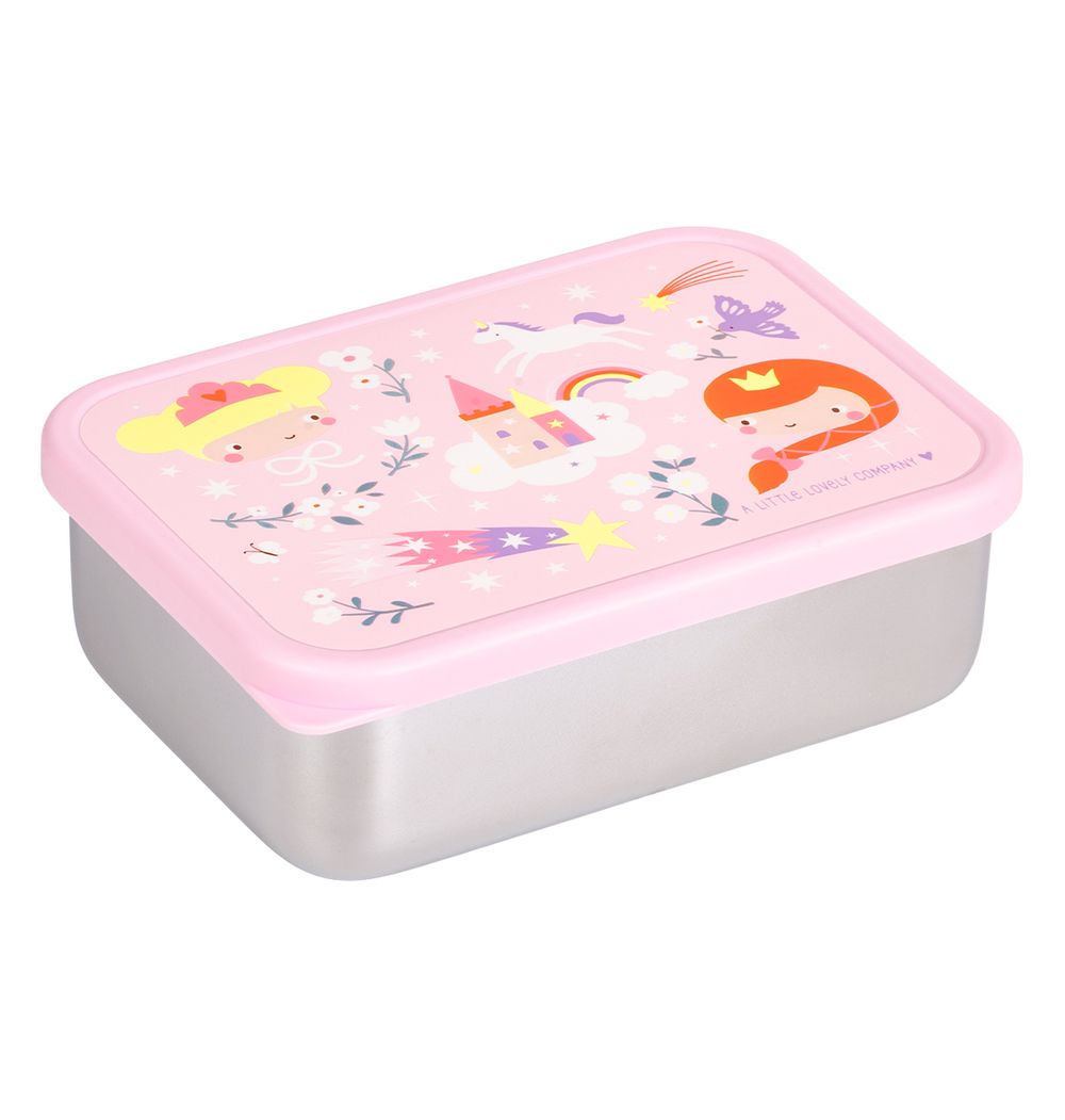 A Little Lovely Company - Stainless Steel Lunch Box - Princesses