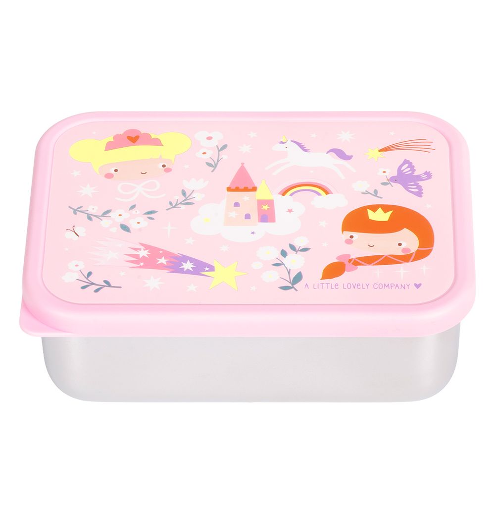 A Little Lovely Company - Stainless Steel Lunch Box - Princesses