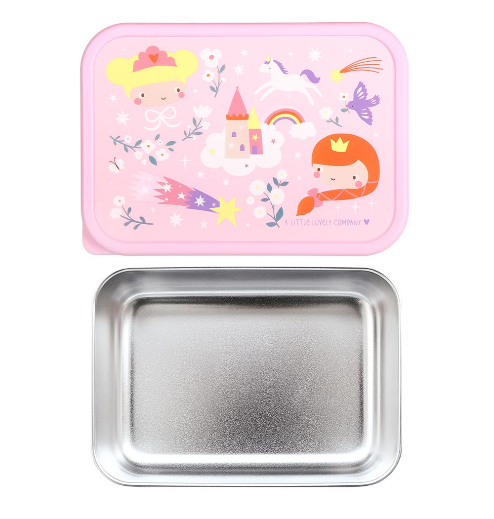 A Little Lovely Company - Stainless Steel Lunch Box - Princesses