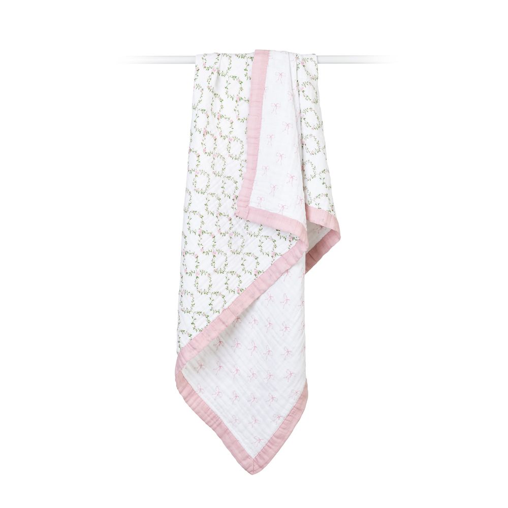 lulujo - Bows & Rose Trellis Dream Blanket