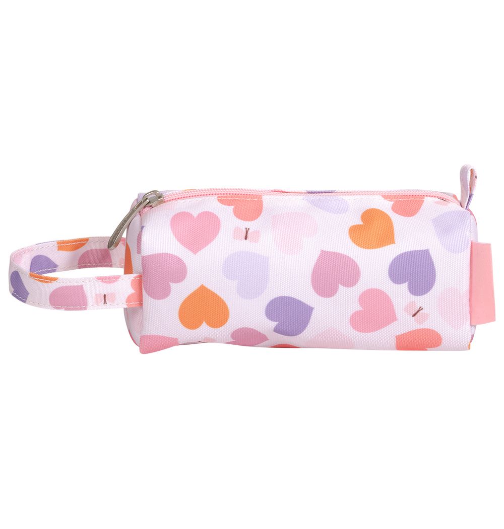 A Little Lovely Company - Pencil Case With Handle - Hearts